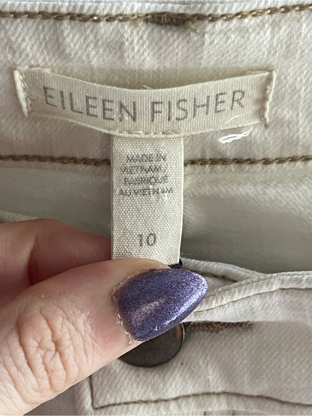 Eileen Fisher Organic Cotton Denim Wide-Leg Cropped Jeans - Picture 2 of 7